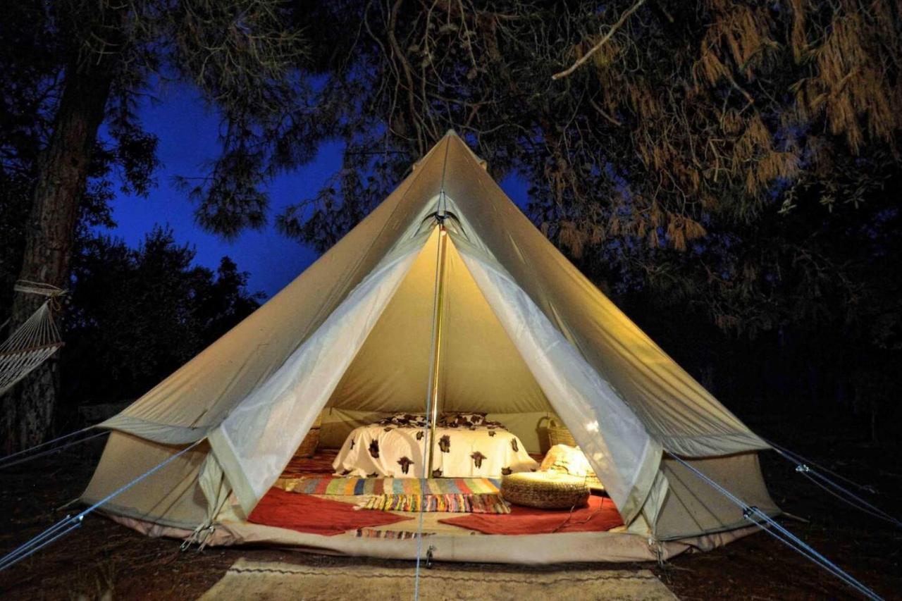 Glamping At A Lovely Tent In Skiaxtro- Marathopoli Villa Exterior photo