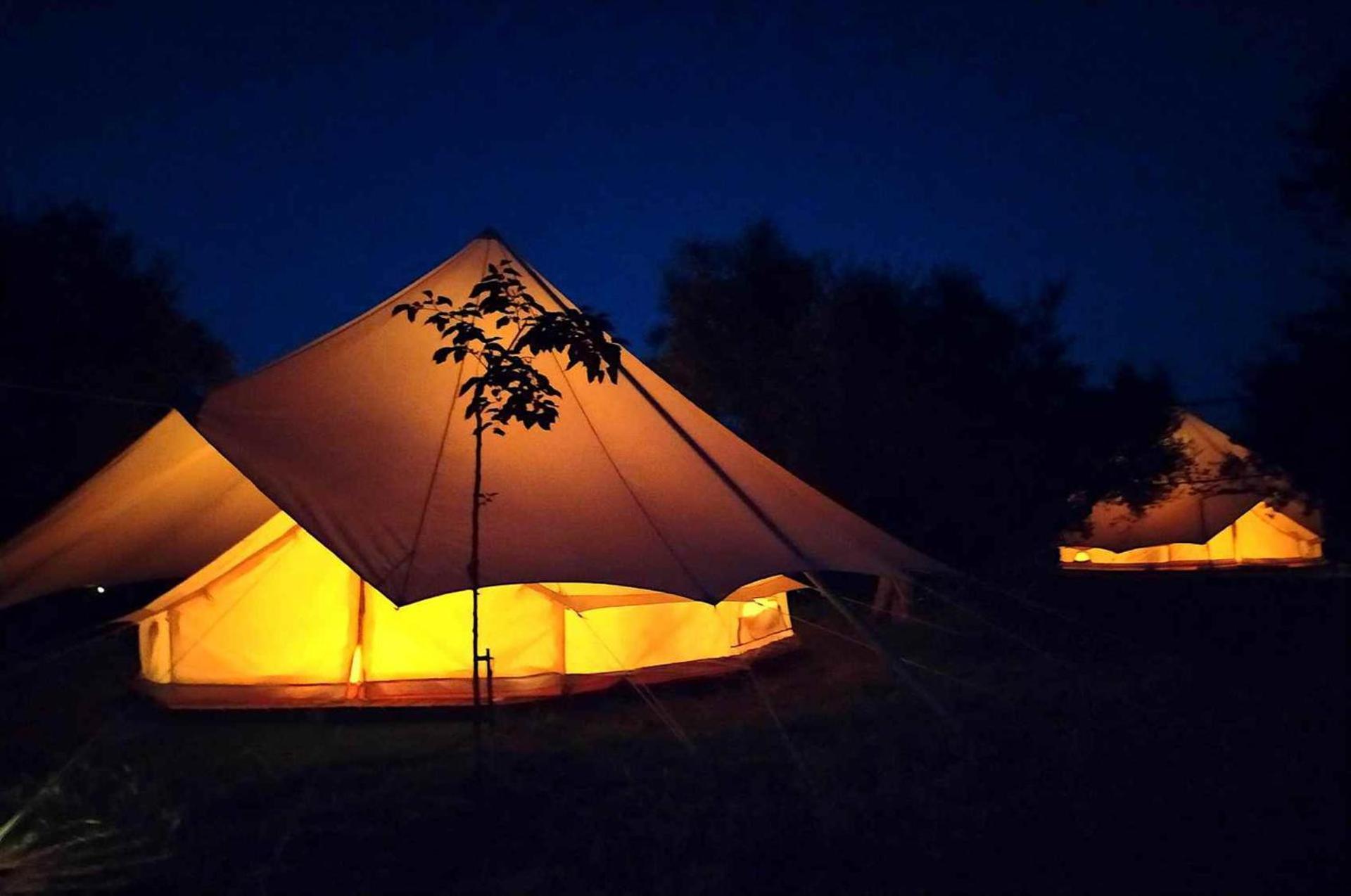 Glamping At A Lovely Tent In Skiaxtro- Marathopoli Villa Exterior photo